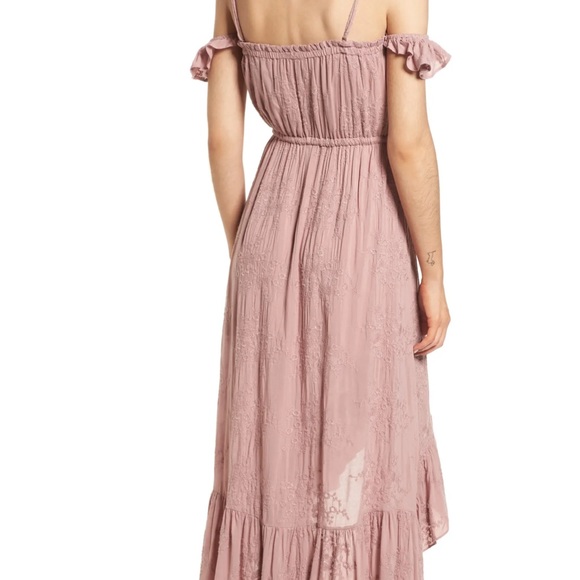 Lost + Wander Romantic Boho Rose Ruffled Dress - Picture 4 of 7